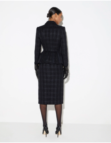 Elisabetta Franchi tweed jacket with padded shoulders