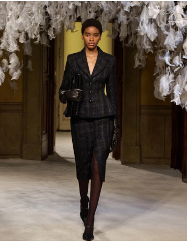 Elisabetta Franchi black blazer with chiffon lining