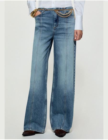 Liu Jo jean flare avec ceinture bijou