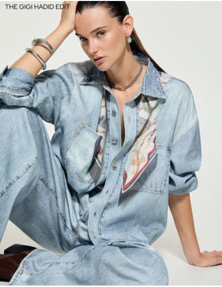 Liu Jo long-sleeved denim shirt for women