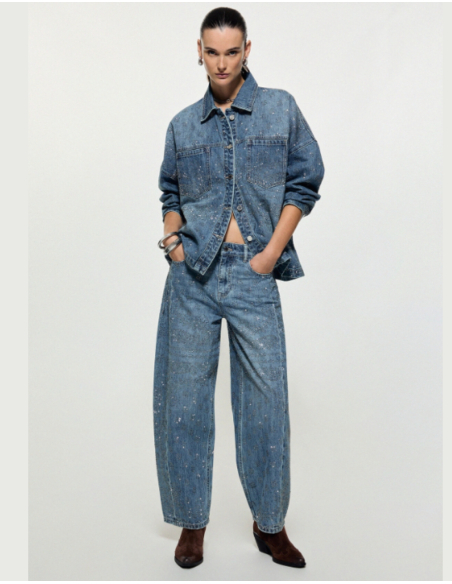Liu Jo women’s denim with crystal-like details