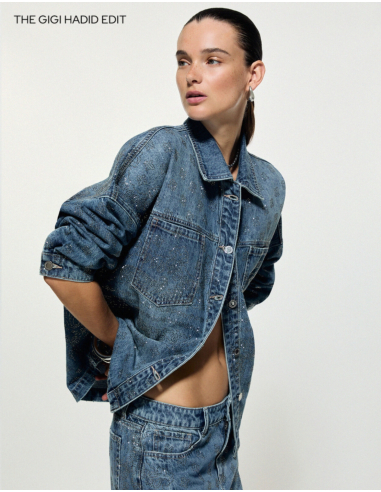 Liu Jo oversized long-sleeved denim jacket