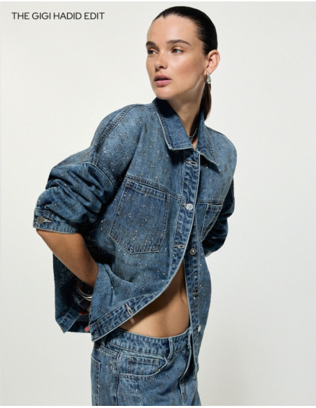 Liu Jo oversized long-sleeved denim jacket
