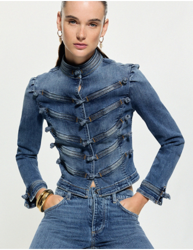 Liu Jo denim jacket with toggle buttons
