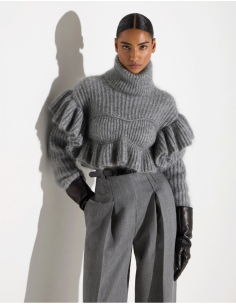 Women’s ruffle knit sweater by Elisabetta Franchi 2