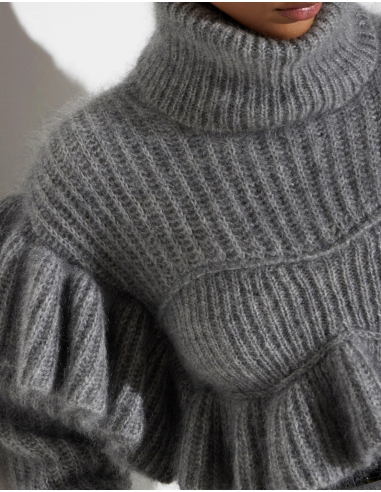 Elisabetta Franchi pull à col roulé et détails volantés