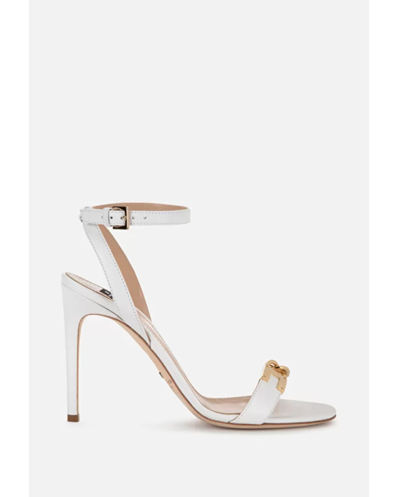 sandales blanches elisabetta franchi promo