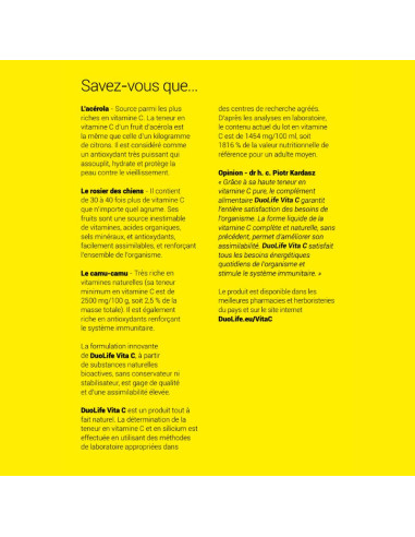 vita C DuoLife vitamine C liquide