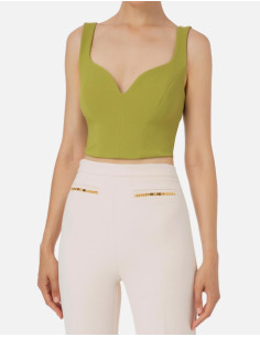 top vert olive elisabetta franchi promo