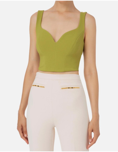 top vert olive elisabetta franchi promo