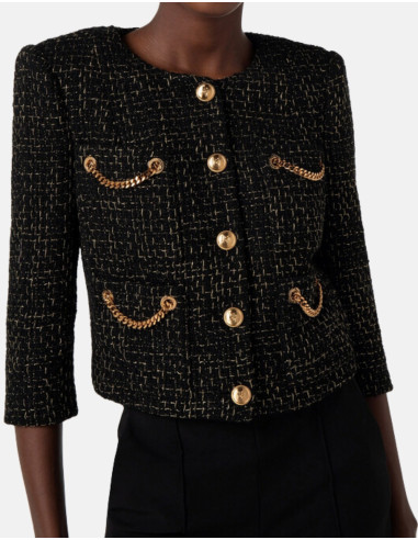 Veste en tweed Elisabetta Franchi outlet