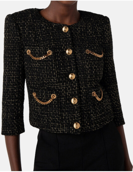 Veste en tweed Elisabetta Franchi outlet