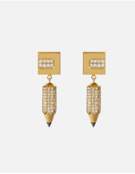 boucles d'oreille Elisabetta Franchi or crayon