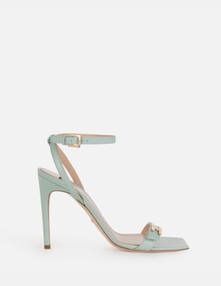 sandales vert d'eau elisabetta franchi promo