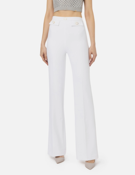 pantalon évasé elisabetta franchi promo
